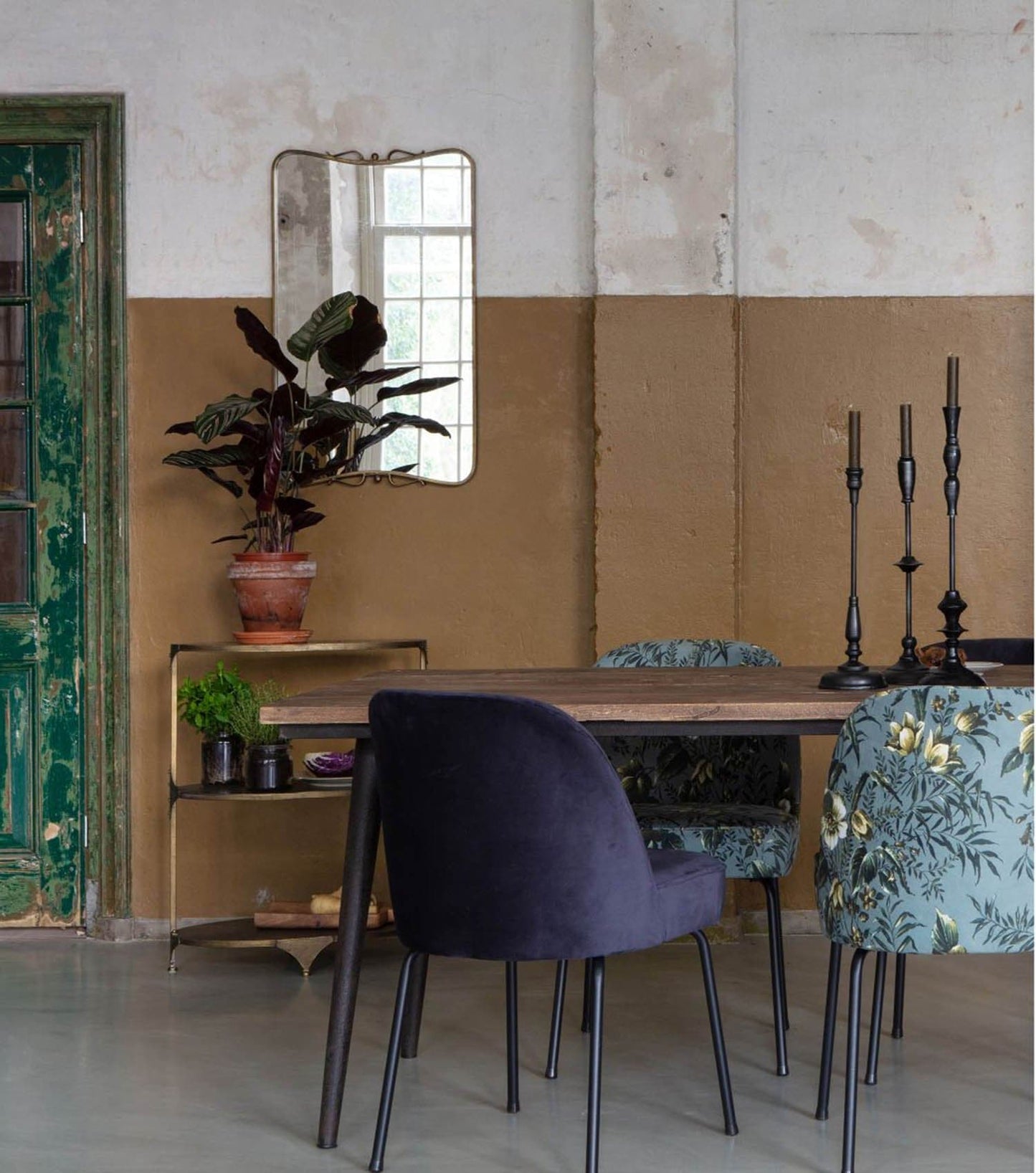 Woood Vogue eetkamerstoel blauw - inkt