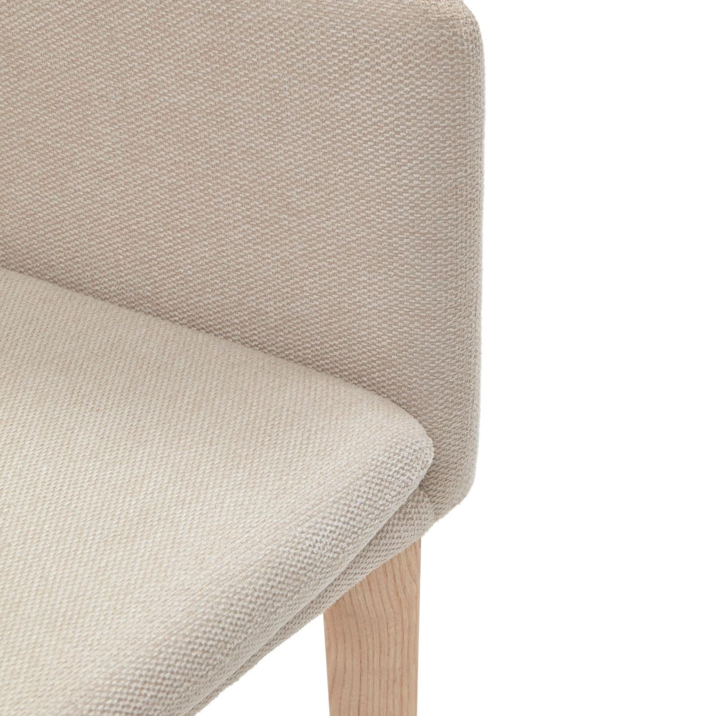 Kave Home Harlan eetkamerstoel Chenille Beige