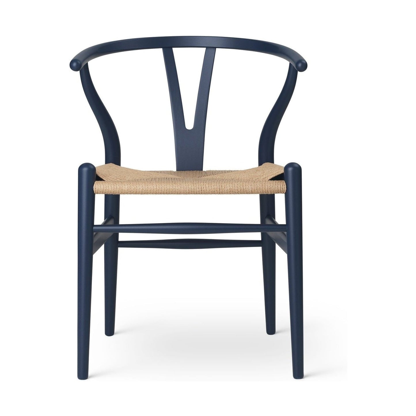 Carl Hansen & Søn CH24 Wishbone Stoel - Gekleurd beukenhout blauw