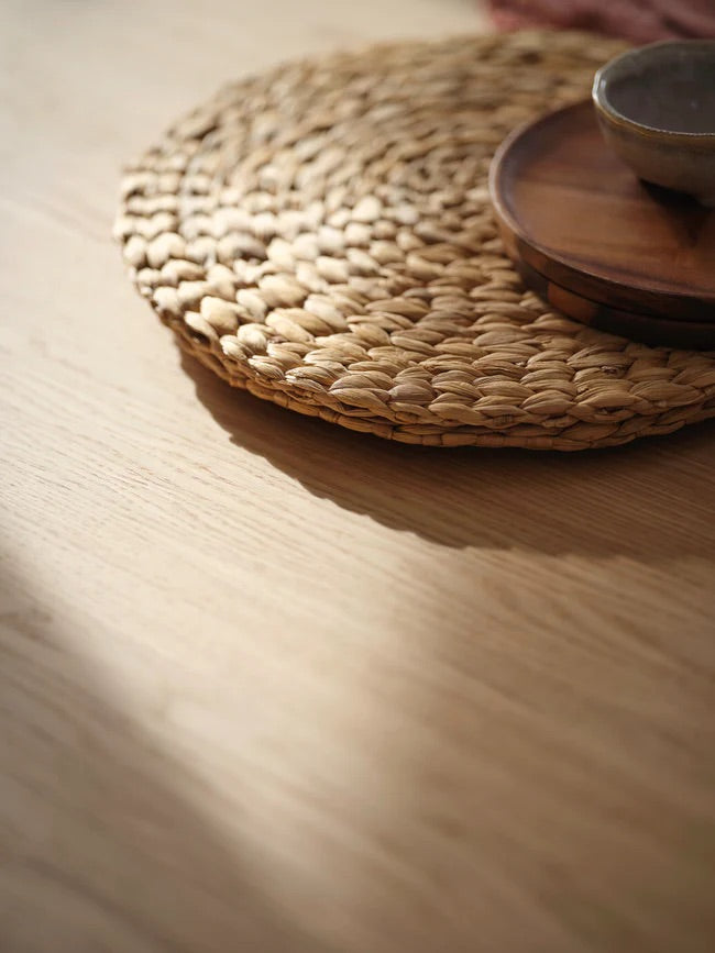 Mobitec Dolmen T0300 eettafel organic visgraat 270x120 cm mat gelakt eiken