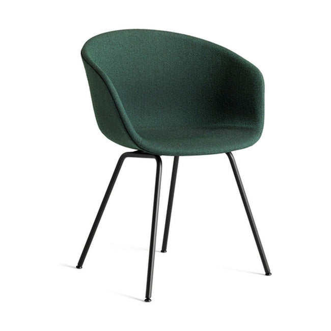 HAY About a Chair AAC 27 eetkamerstoel gestoffeerd zwart groen - HAY About a Chair AAC 27 eetkamerstoel gestoffeerd zwart groen