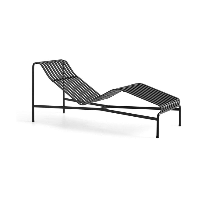 HAY Palissade chaise lounge anthracite - HAY Palissade chaise lounge anthracite