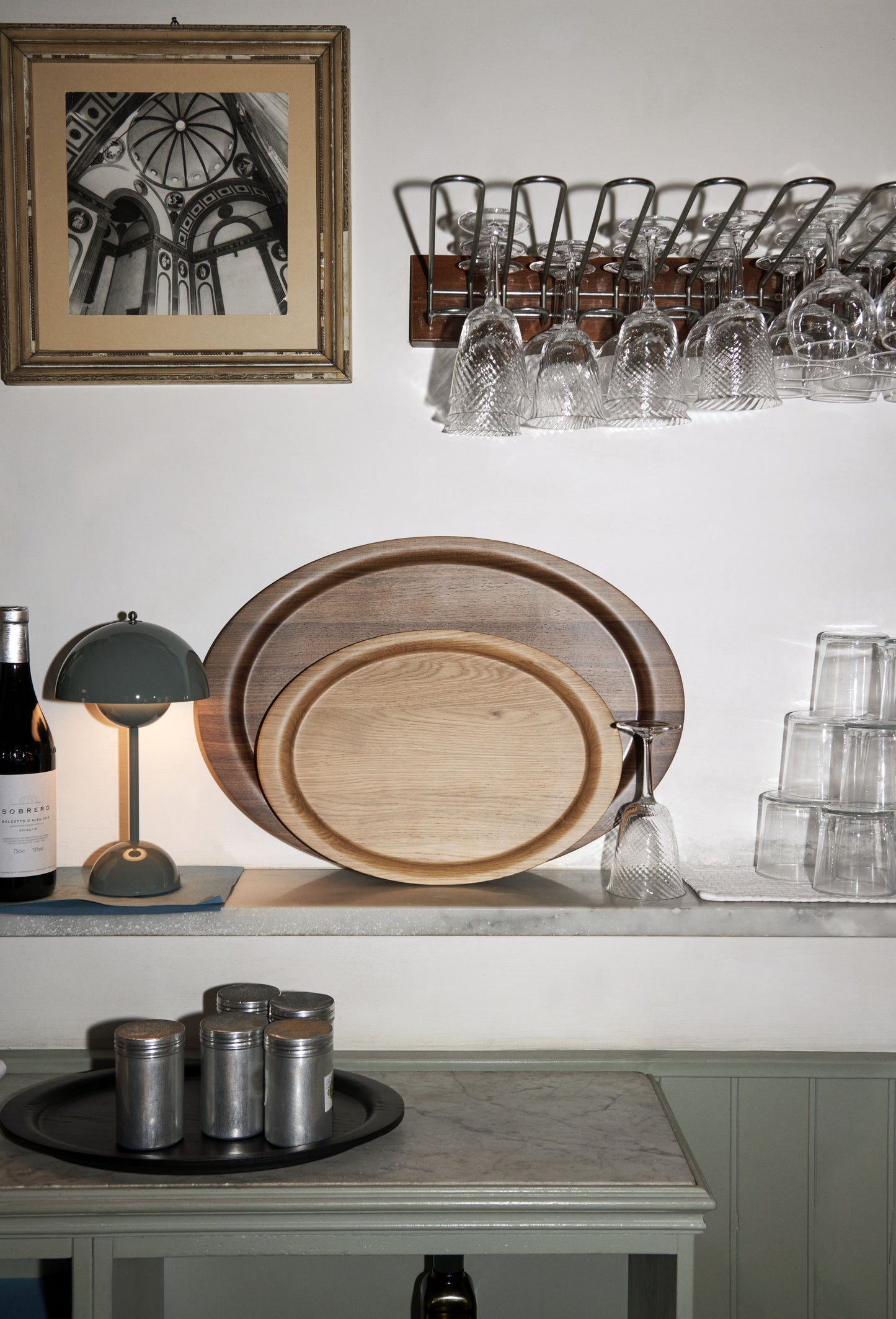 &Tradition Flowerpot VP9 tafellamp Stone Blue