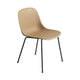 Muuto Fiber Side eetkamerstoel Oker vierpoot staal
