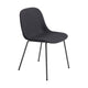 Muuto Fiber Side eetkamerstoel gestoffeerd black