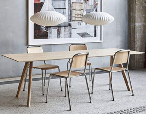 HAY Copenhague CPH 30 tafel L250 gelakt eiken, off white linoleum