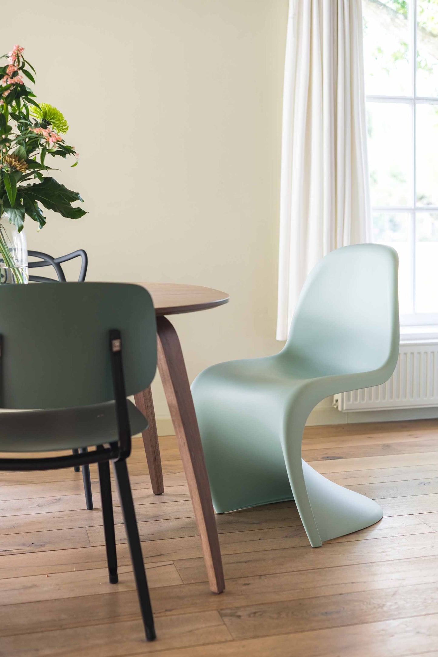 Vitra Panton eetkamerstoel soft mint