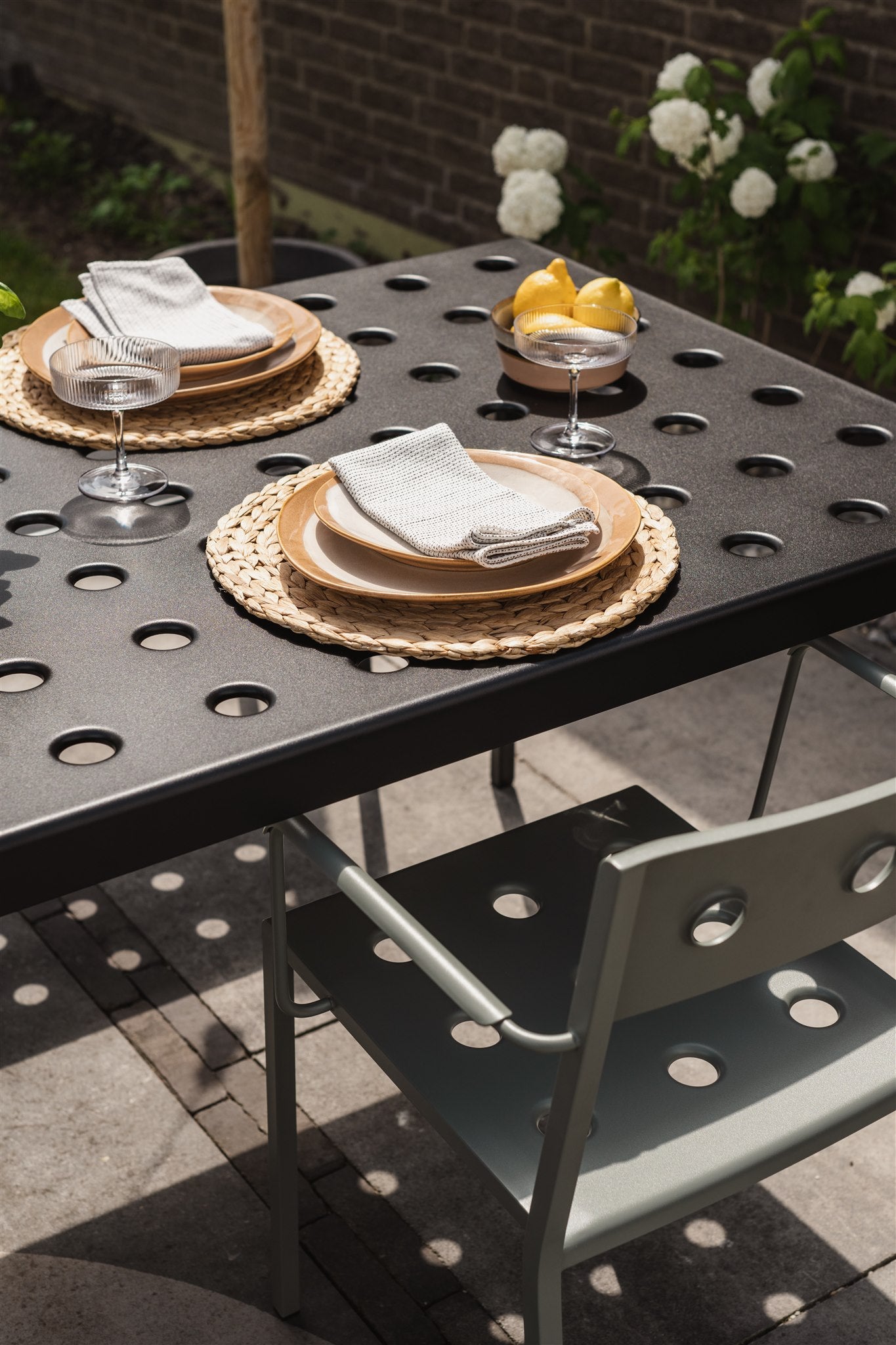 HAY Balcony tuintafel 190x87 cm anthracite
