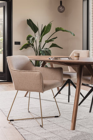 Jesper Home Hofu eetkamerstoel Checkers Charm cross gold