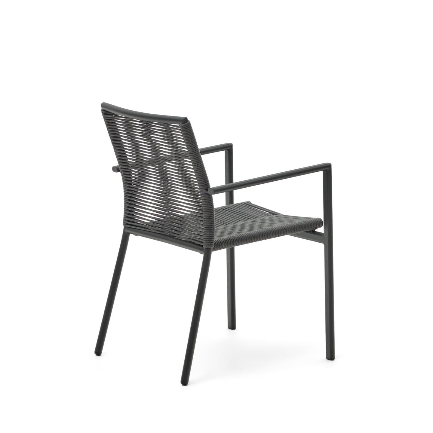 Kave Home Culip tuinstoel Zwart