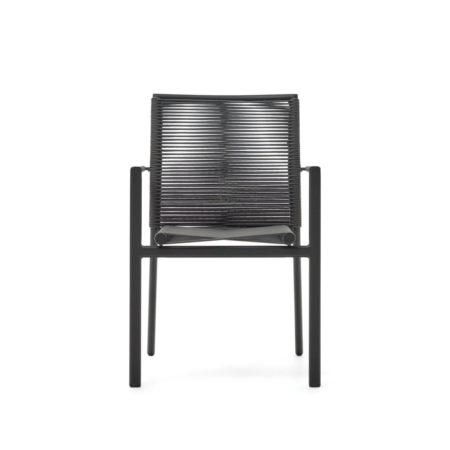 Kave Home Culip tuinstoel Zwart