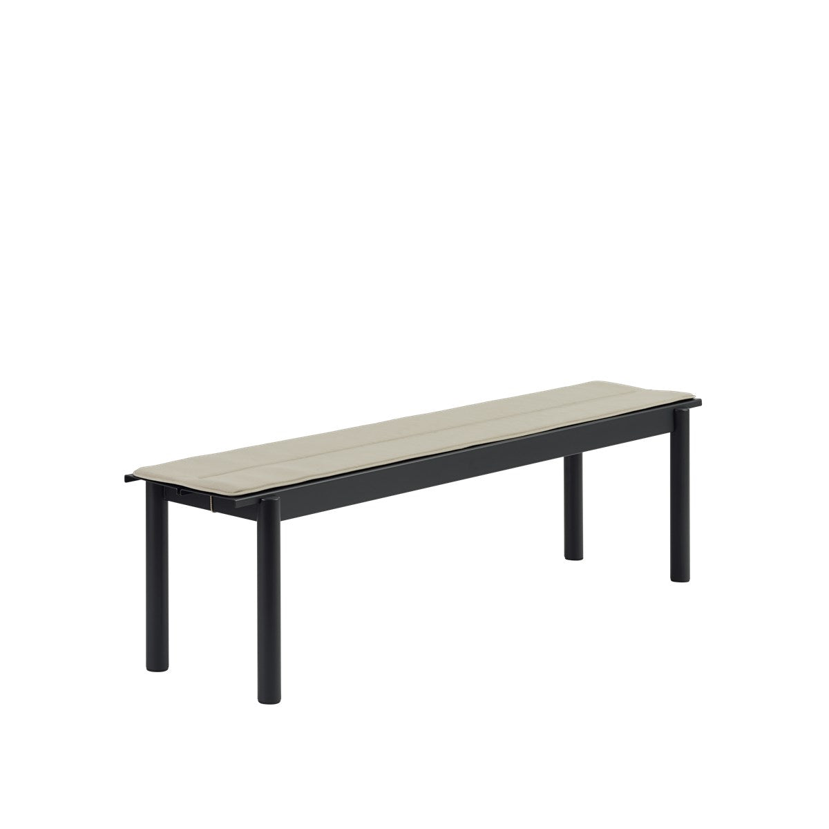 Muuto Linear Steel tuinbank seat pad 170 cm Grey