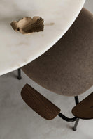 Audo Copenhagen Co Chair eetkamerstoel chrome met armleuning dark stained oak chrome