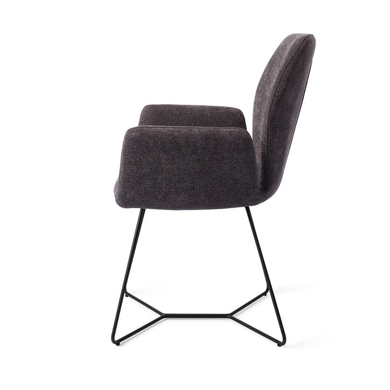 Jesper Home Misaki eetkamerstoel beehive black Almost Black