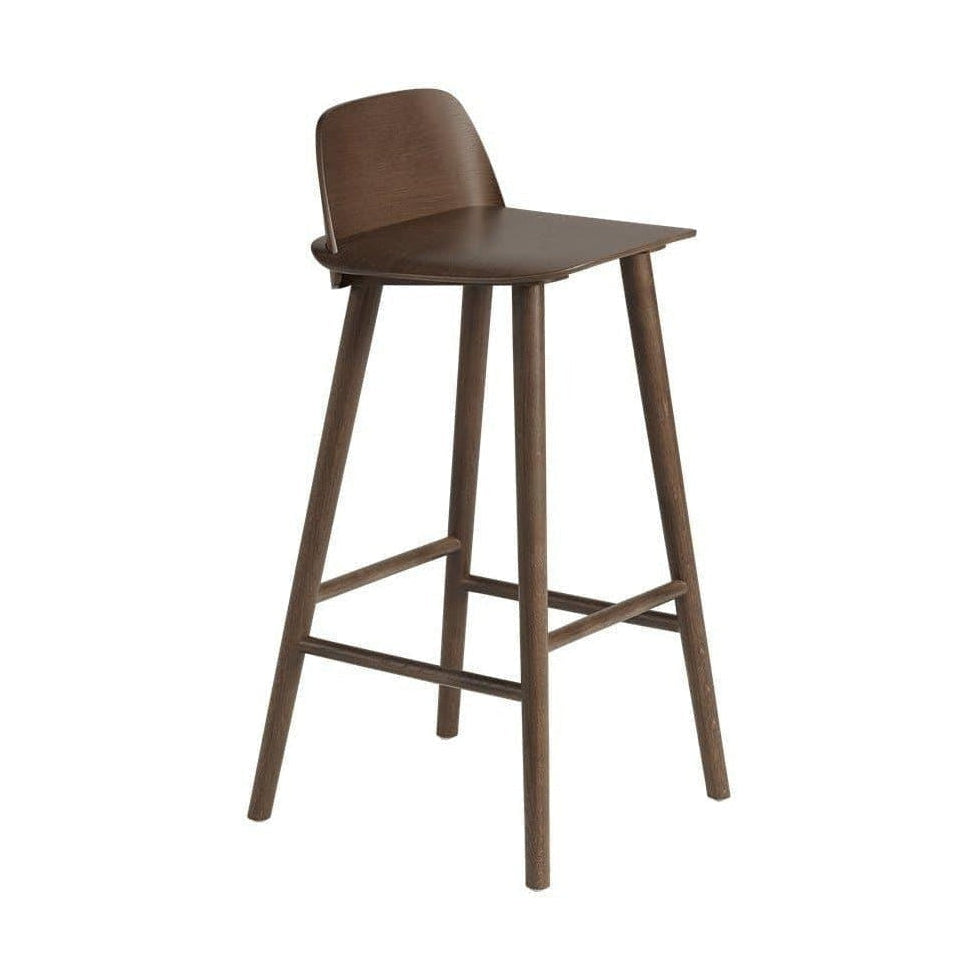 Muuto Nerd barkruk H75 dark brown