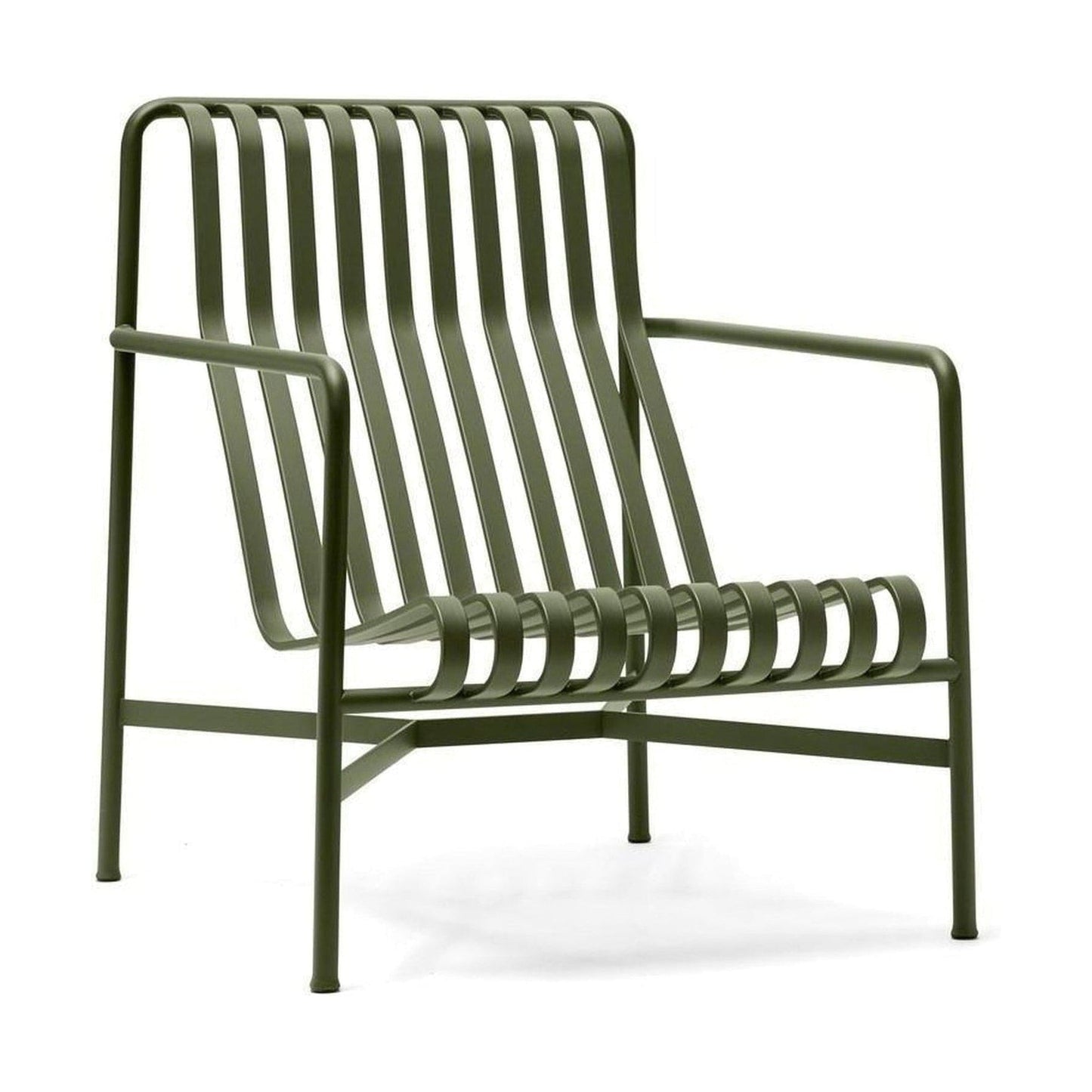 HAY Palissade lounge high tuinstoel olive