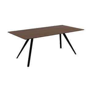 HelloTable Novum 30 eettafel Rechthoekig 200x100 cm eiken dark stained/zwart