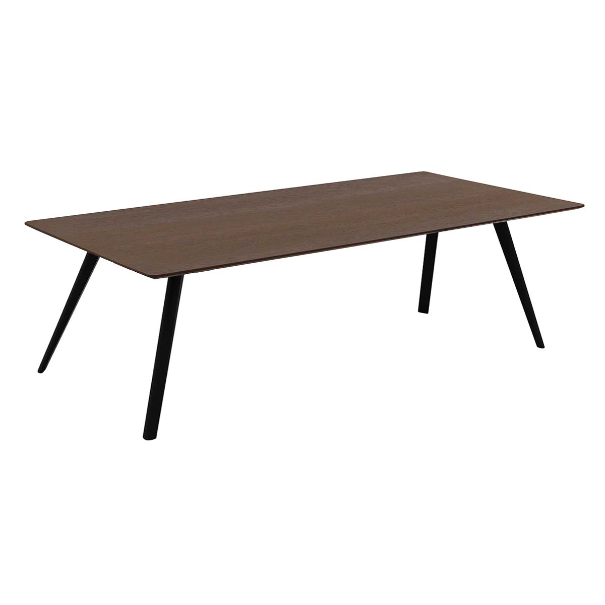 HelloTable Novum 15 eettafel Rechthoekig 180x100 cm eiken dark stained/zwart