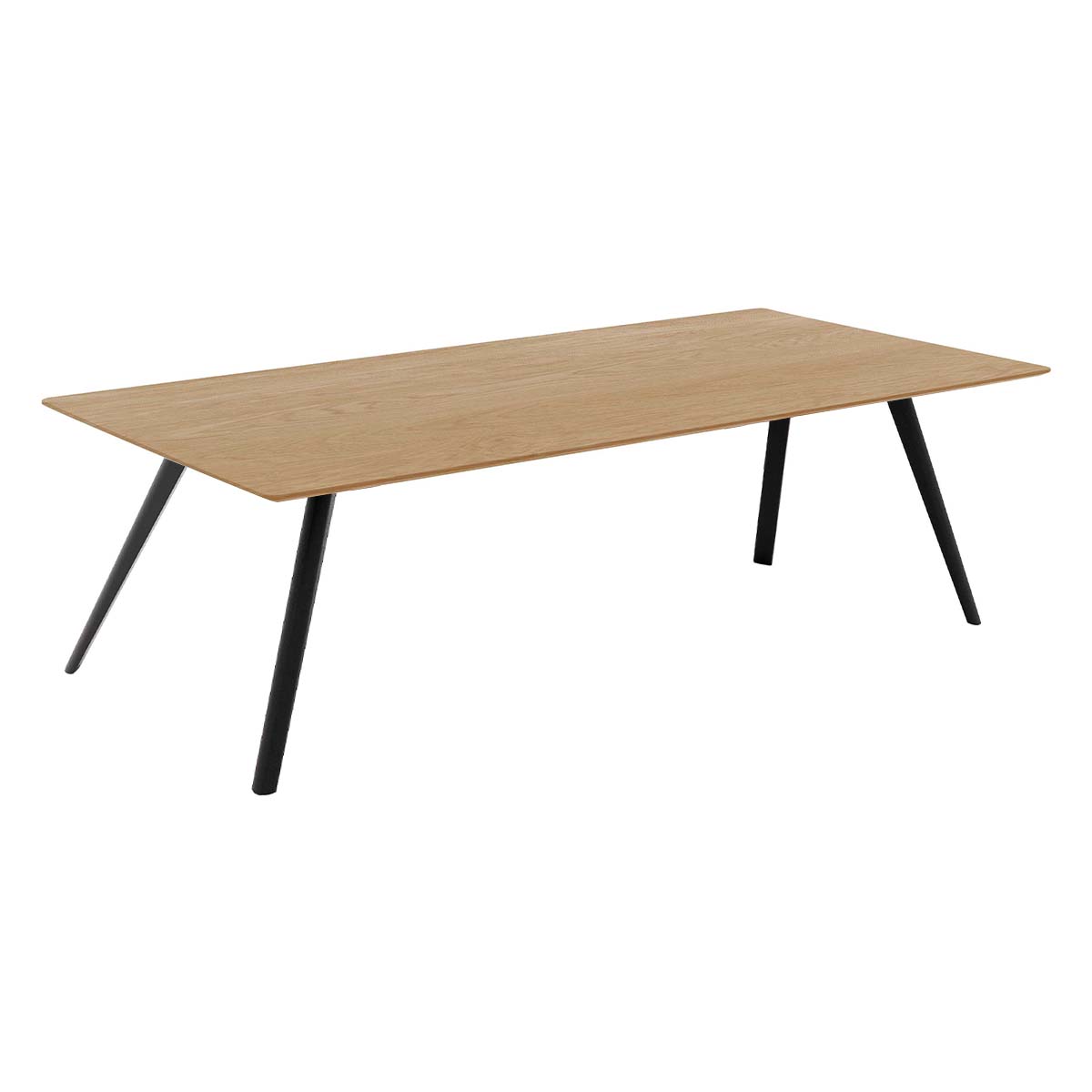 HelloTable Novum 15 eettafel Rechthoekig 300x100 eiken naturel/zwart