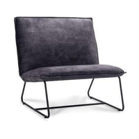 Comodo Roka fauteuil 1,5 zits fluweel antraciet
