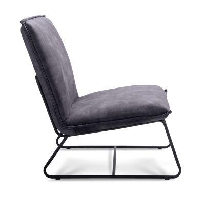Comodo Roka fauteuil 1,5 zits fluweel antraciet - Comodo Roka fauteuil 1,5 zits fluweel antraciet