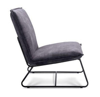 Comodo Roka fauteuil 1,5 zits fluweel antraciet