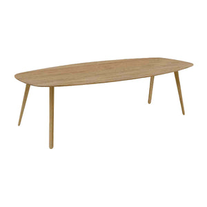 HelloTable Novum 15 eettafel Semi Ovaal 200x100 cm eiken tabacco