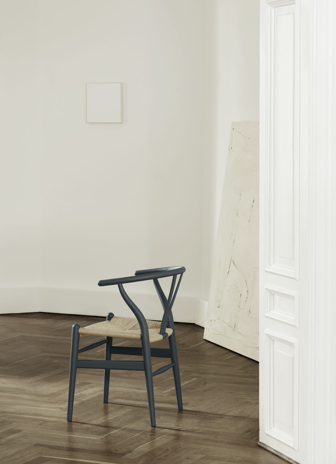 Carl Hansen & Søn CH24 Wishbone Stoel - Gekleurd beukenhout blauw