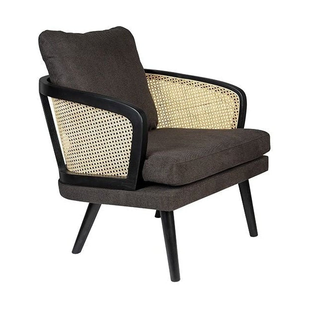 Dutchbone Manou fauteuil zwart