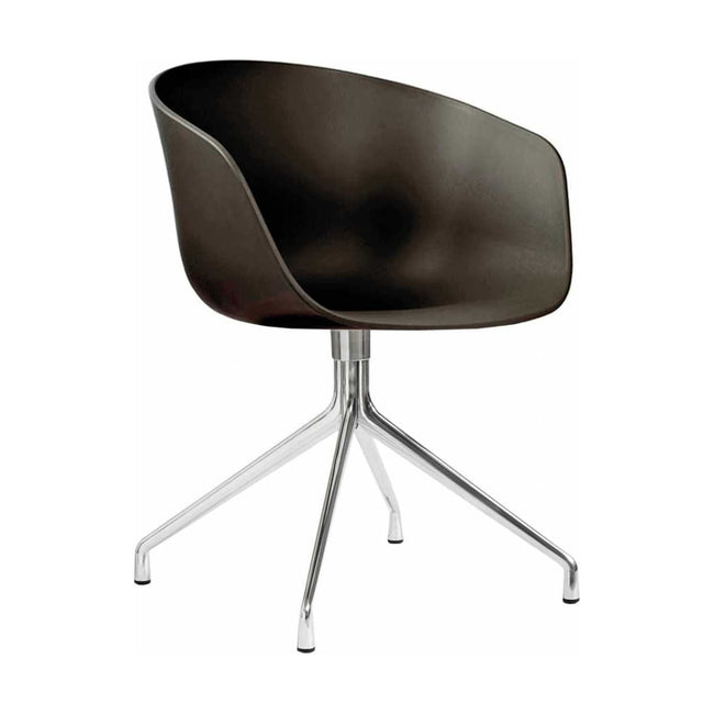 HAY About a Chair AAC 20 eetkamerstoel aluminium swivel black - HAY About a Chair AAC 20 eetkamerstoel aluminium swivel black
