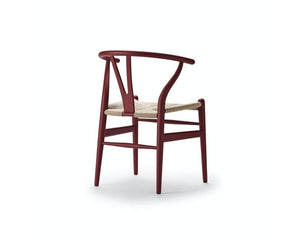 Carl Hansen & Søn CH24 Wishbone Stoel - Gekleurd beukenhout mat rood