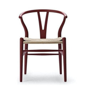 Carl Hansen & Søn CH24 Wishbone Stoel - Gekleurd beukenhout mat rood