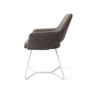 Jesper Home Yanai eetkamerstoel beehive white Amazing Grey