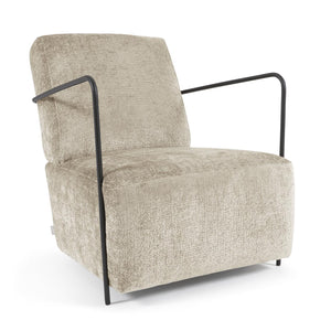 Kave Home Gamer fauteuil beige chenille