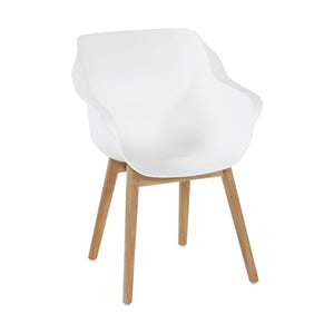 Hartman Sophie Teak tuinstoel Royal white