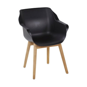 Hartman Sophie Teak tuinstoel Carbon black