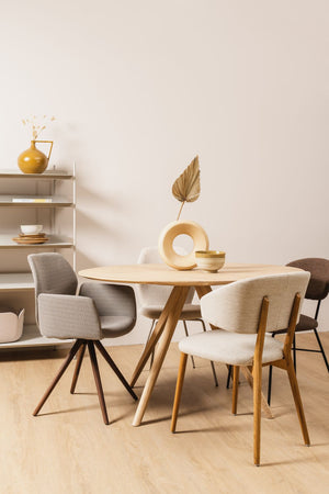 HelloTable Novum 30 eettafel Rond Ø140 cm eiken naturel