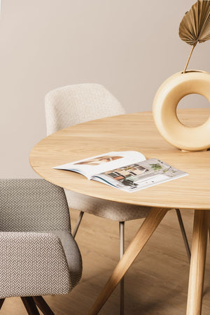HelloTable Novum 30 eettafel Rond Ø140 cm eiken naturel