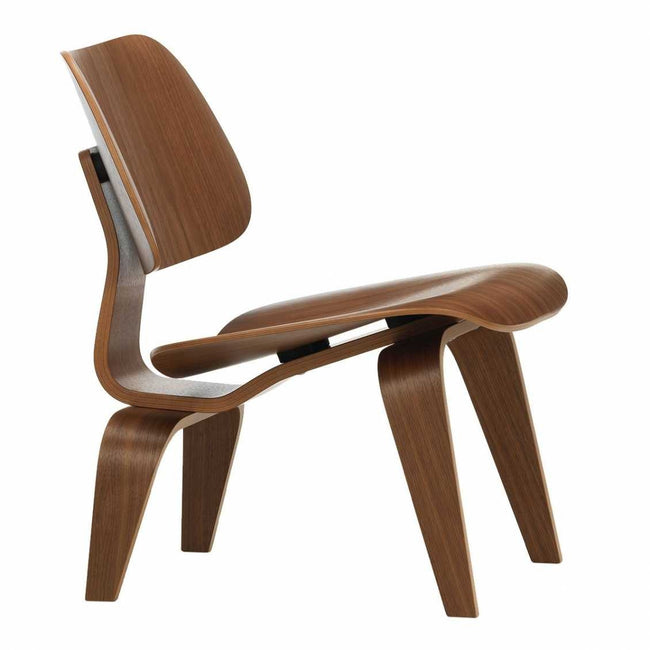 Vitra Eames LCW fauteuil notenhout zwart gepigmenteerd - Vitra Eames LCW fauteuil notenhout zwart gepigmenteerd