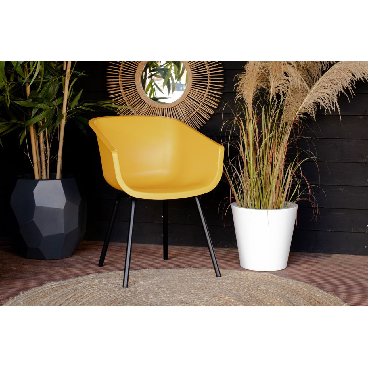 Hartman Amalia tuinstoel Aluminium Mustard Yellow