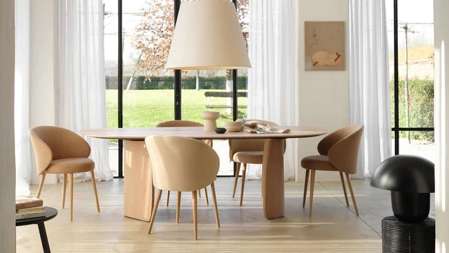 Mobitec Dolmen T0100 eettafel organic 300x120 cm mat gelakt eiken