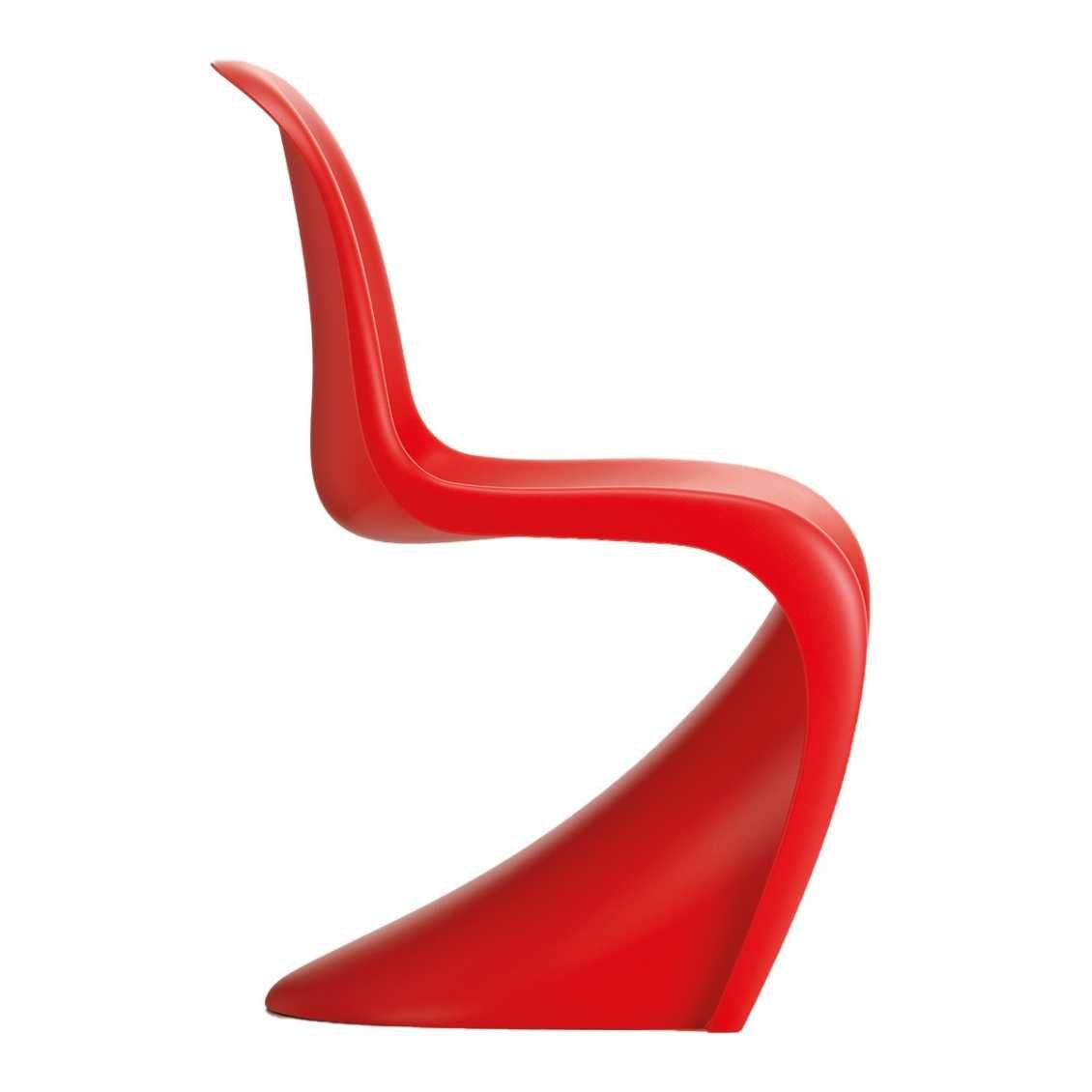 Vitra Panton eetkamerstoel klassiek rood