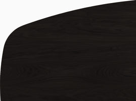 HelloTable Novum 30 eettafel Semi Ovaal 200x100 cm eiken zwart