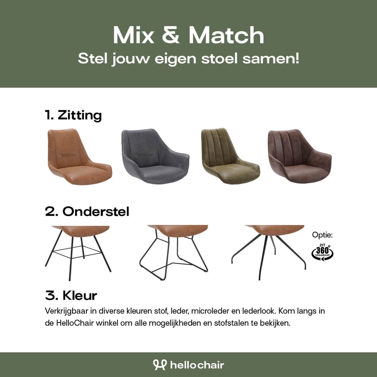 Comodo Carbina armstoel natural/taupe draaibaar