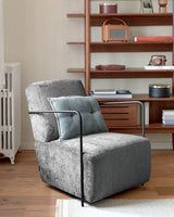 Kave Home Gamer fauteuil grijs chenille